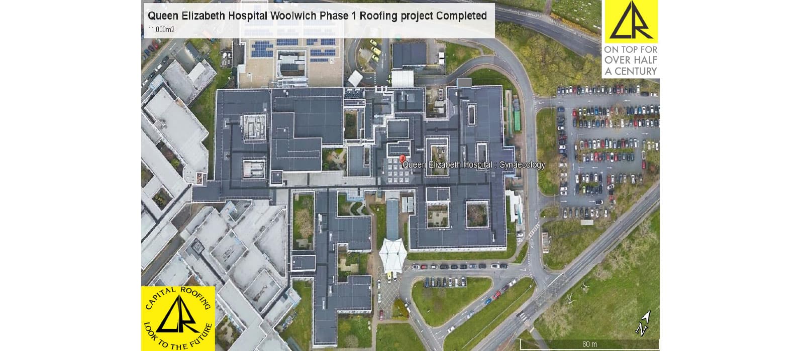 Capital Roofing team working on a heritage roofing project